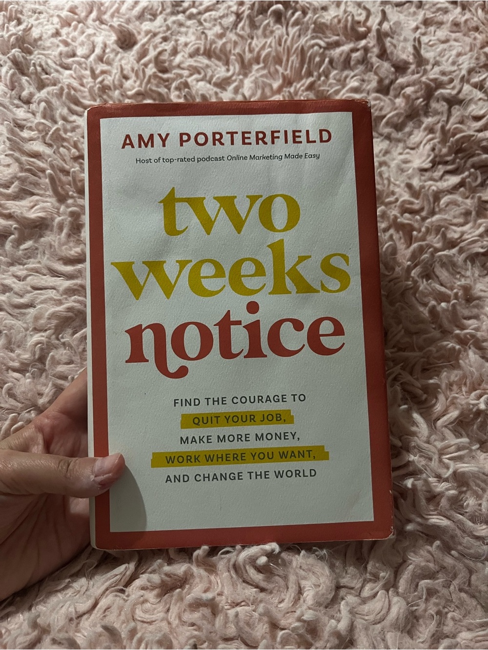 Two Weeks Notice - Amy Porterfield Book